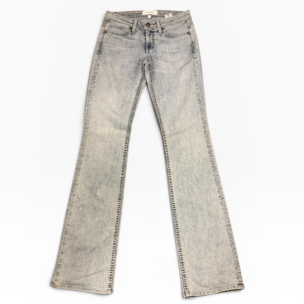 Habitual Cruel Summer Low Rise Bootcut Jeans Light Wash Size 27x34 USA LONG TALL
